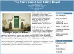 Visit Parry Sound Real Estate Board